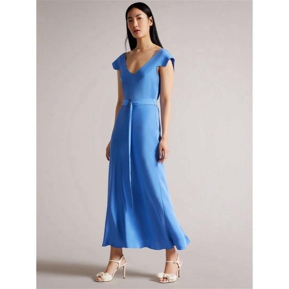 Ted Baker Noemi D-Ring Belt Midi Dress Size 6 NWT